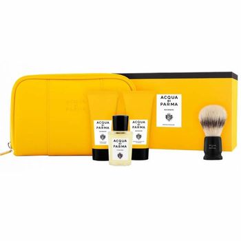 Set cadou Acqua di Parma Colonia (Apa de colonie 20 ml + Spuma pentru barbierit 40 ml + Balsam After-Shave 40 ml + Perie barbierit), pentru barbati