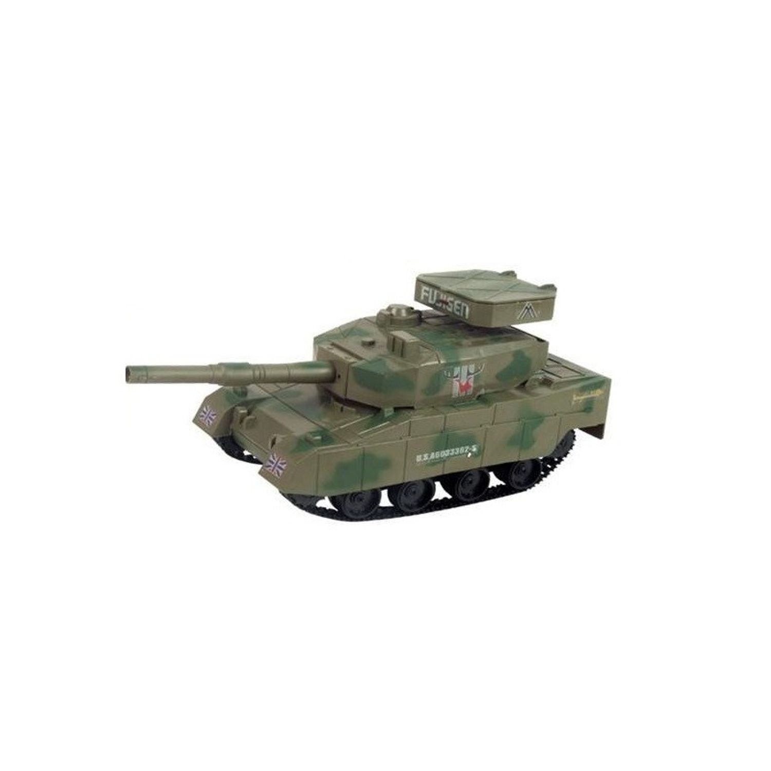 Jucarie tanc militar cu bile si telecomanda, 25 cm, verde fotografia produsului