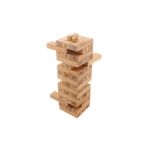 Joc Jenga Stack high, 51 piese din lemn, maro, Gonga fotografia produsului