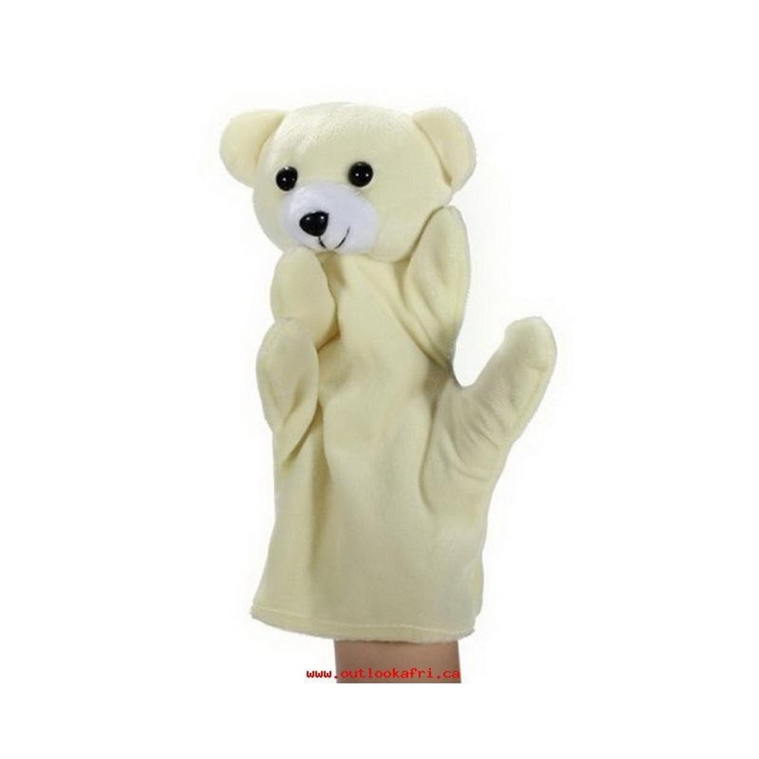 Marioneta de mana model animalut, 22.5 cm Alb fotografia produsului