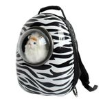 Rucsac transport animale de companie, tip capsula, impermeabil Zebra fotografia produsului