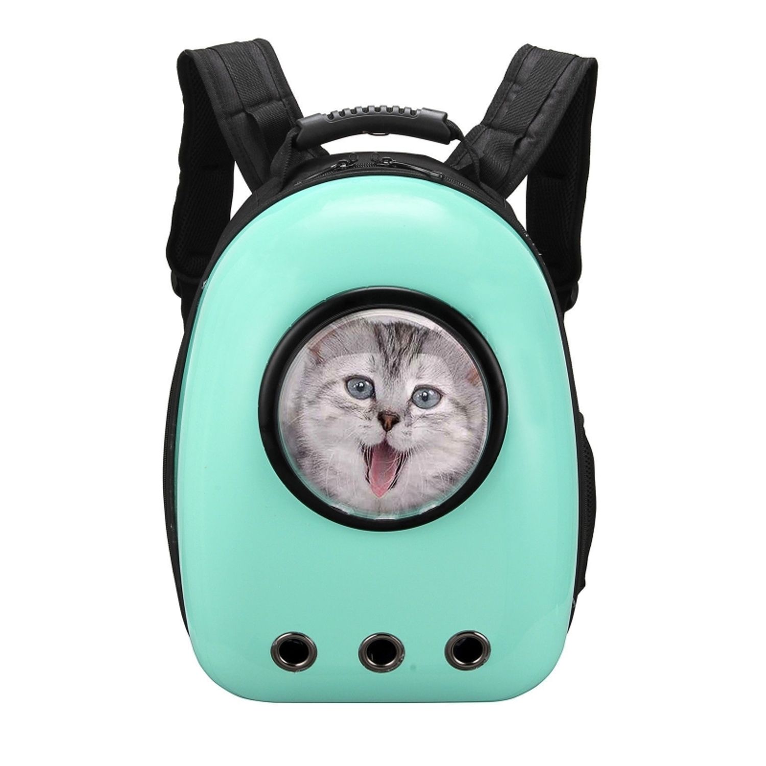Rucsac transport animale de companie, tip capsula, impermeabil Turcoaz fotografia produsului