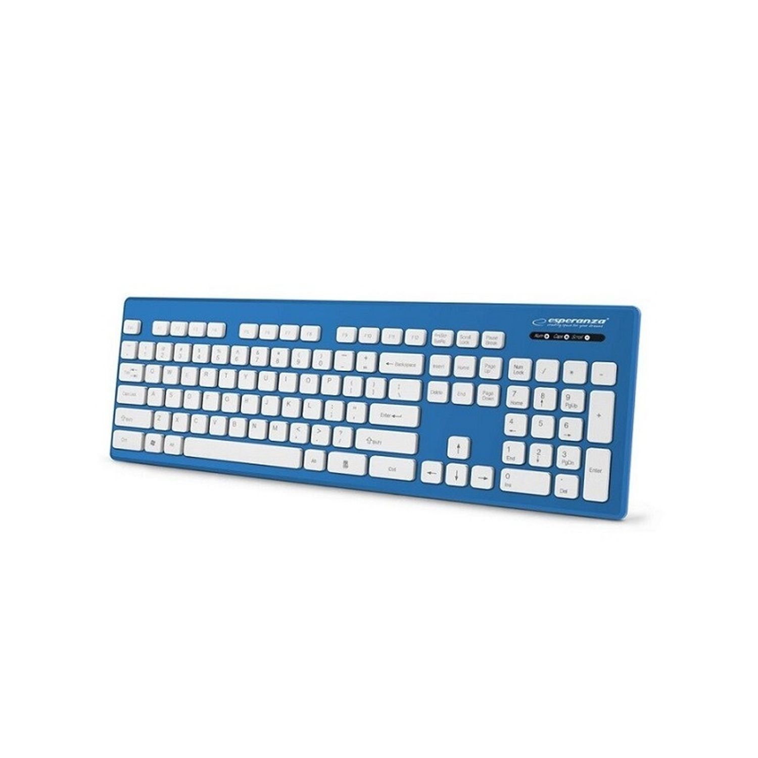 Tastatura USB Esperanza Singapore Albastru fotografia produsului