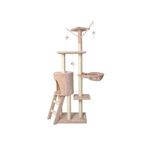 Ansamblu de joaca pentru pisici, tip turn interactiv,138 cm Crem fotografia produsului