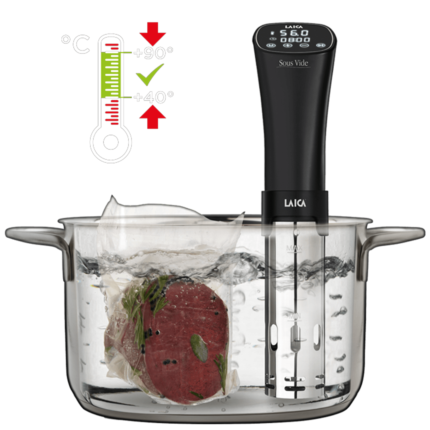 Aparat de gatit Sous Vide Laica SVC100 fotografia produsului View 4 L