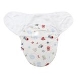 Sistem Infasare Balticbebe Bumbac, Alb/Albastru, Litere - 3-6 luni fotografia produsului View 2 S