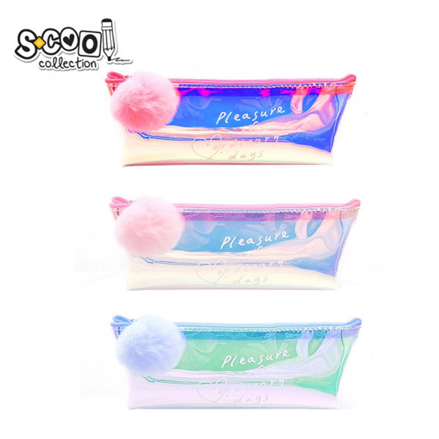 Penar borseta, efect holografic, 20x8x3,5 cm - S-COOL fotografia produsului