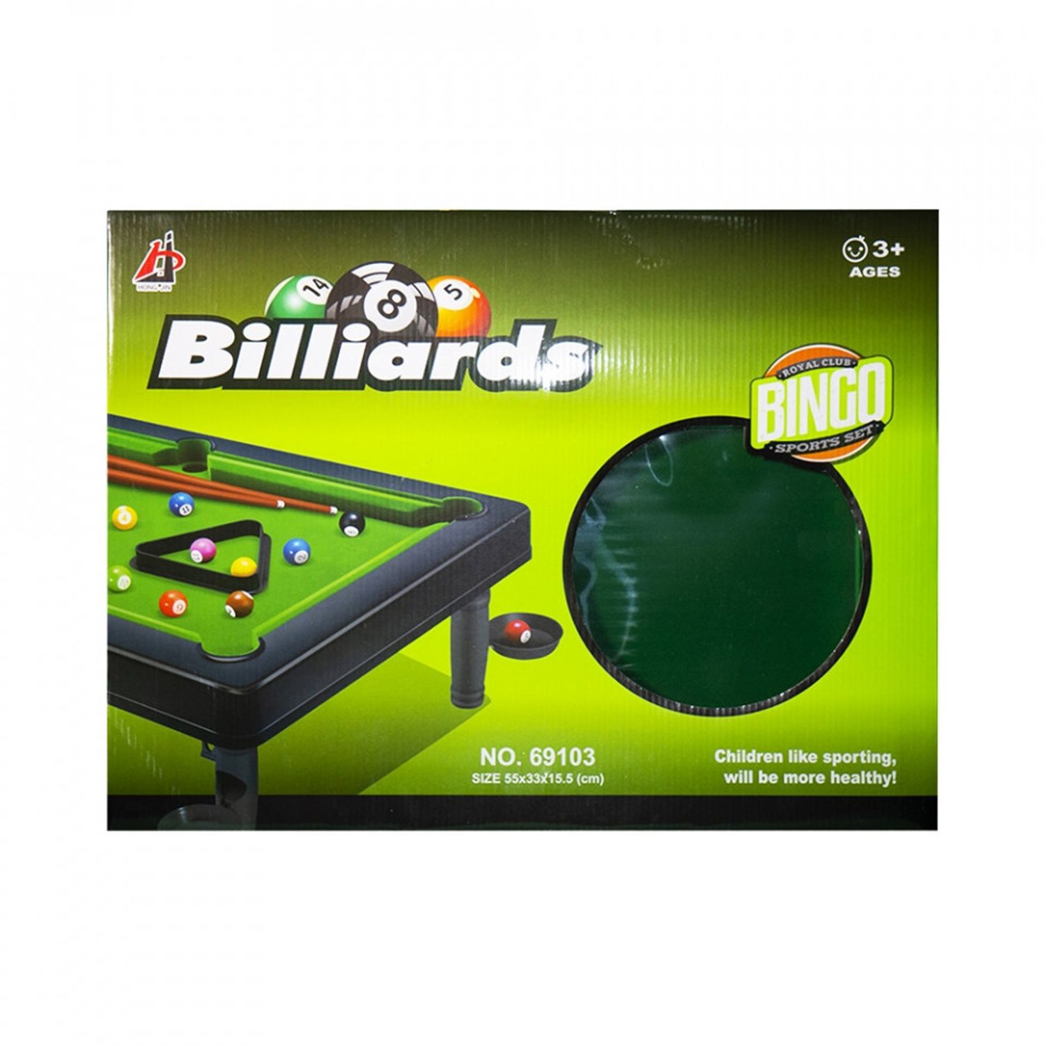 Joc biliard, in cutie, 55x33x15.5 cm fotografia produsului