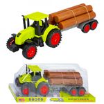 Tractor cu lemne, frictiune, 28x7,5x7 cm fotografia produsului