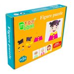 Puzzle magnetic, din lemn, Meserii/Familie fotografia produsului