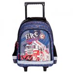 Ghiozdan trolley FIRE TRUCK, 38x29x14 cm - S-COOL fotografia produsului