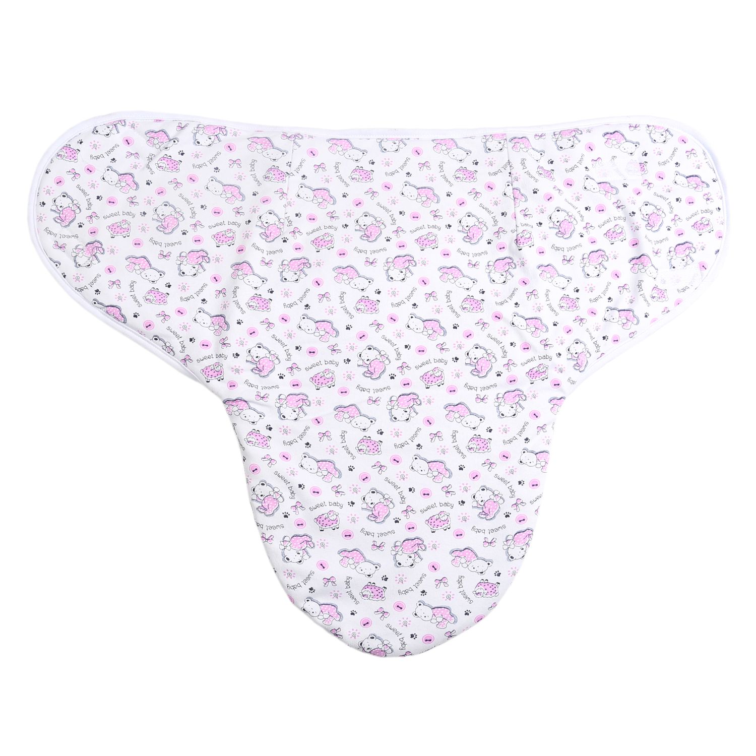Sistem Infasare Balticbebe Bumbac, Alb/roz, Ursulet - 0-3 luni fotografia produsului View 3 L