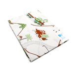 Cearceaf Balticbebe ALB, BUMBAC, ANIMALE, CU ELASTIC - 140x70, 0 + fotografia produsului