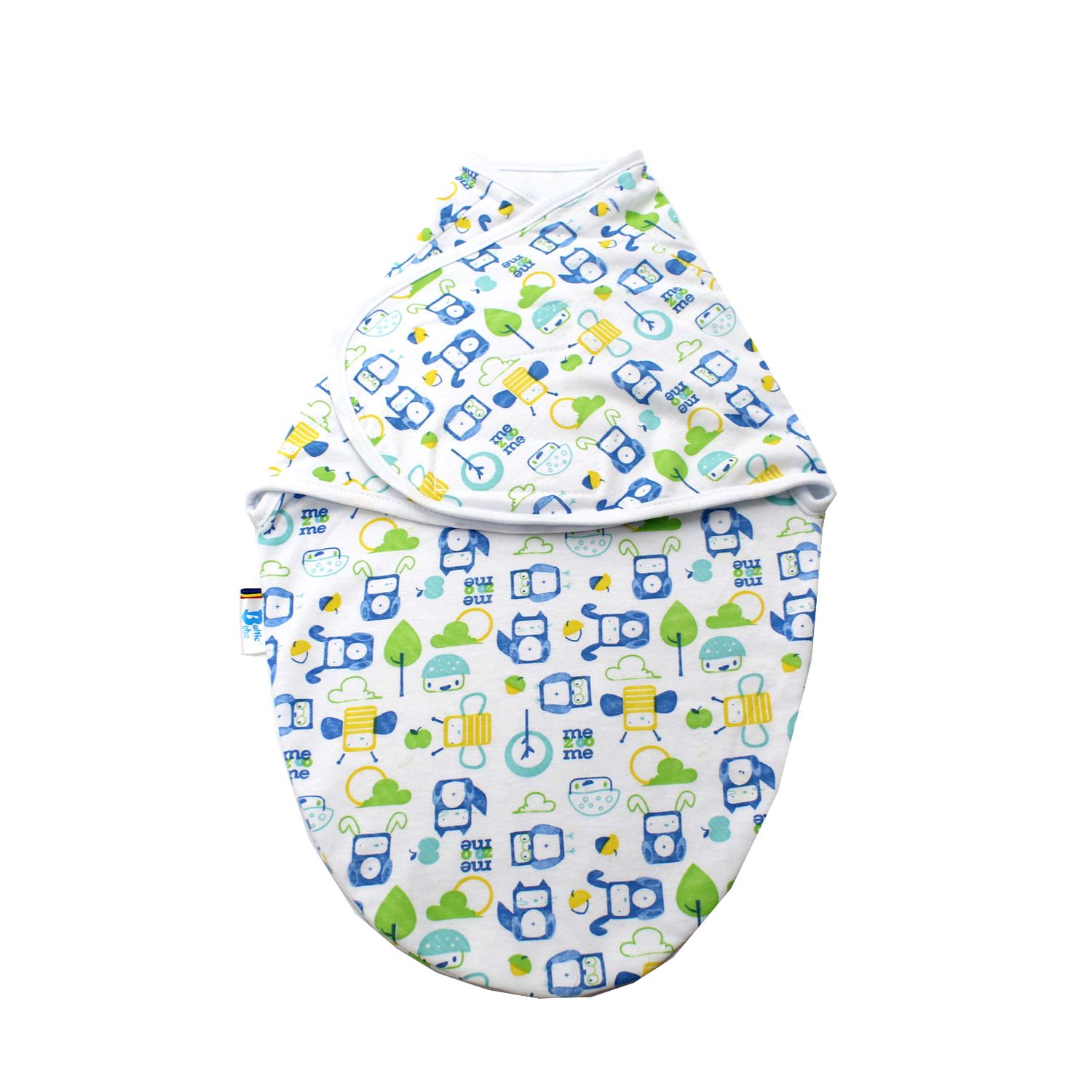 Sistem Infasare Balticbebe Bumbac, Alb/albastru, Meme - 0-3 luni fotografia produsului