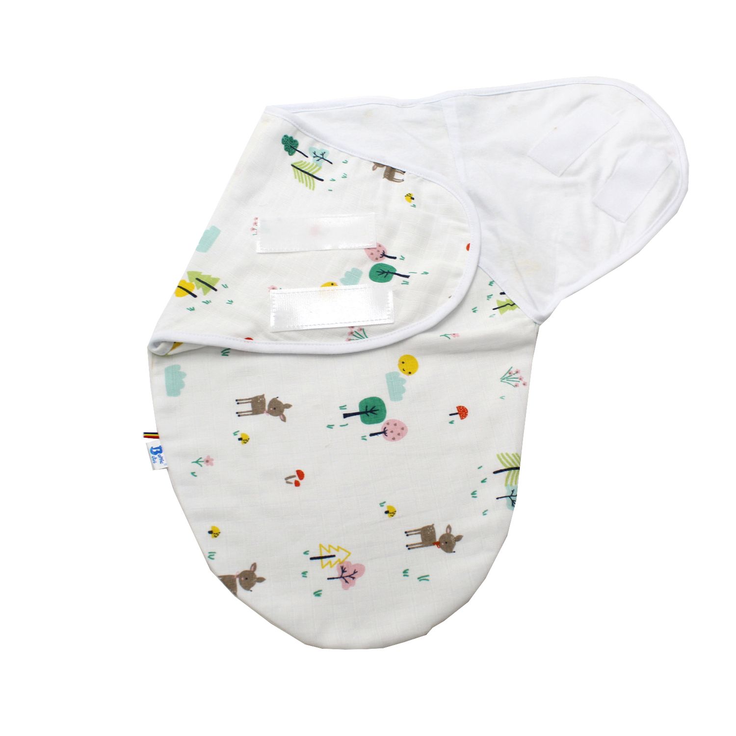 Sistem Infasare Balticbebe Bumbac, Alb, Caprioara - 0-3 luni fotografia produsului View 2 L
