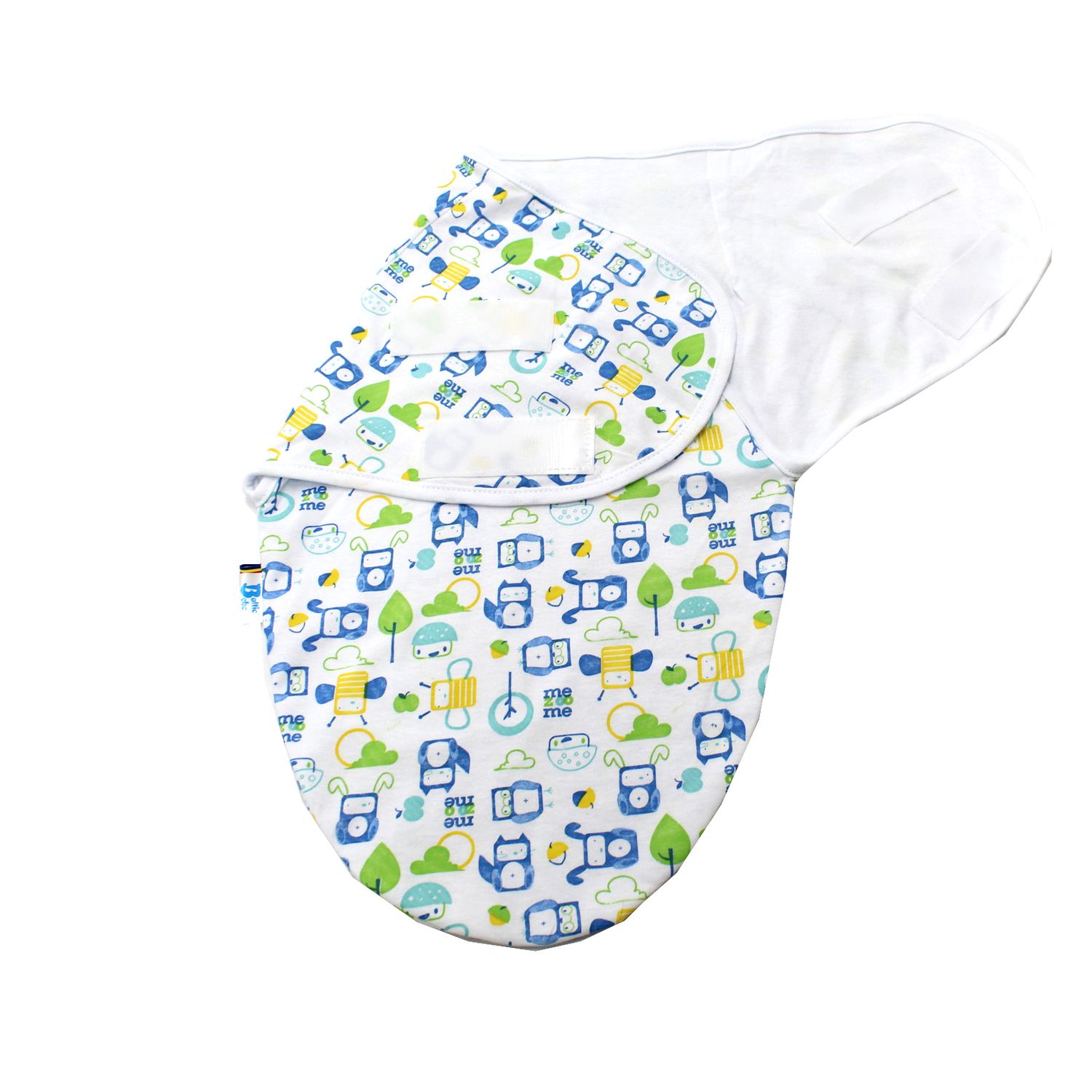 Sistem Infasare Balticbebe Bumbac, Alb/albastru, Meme - 0-3 luni fotografia produsului View 2 L