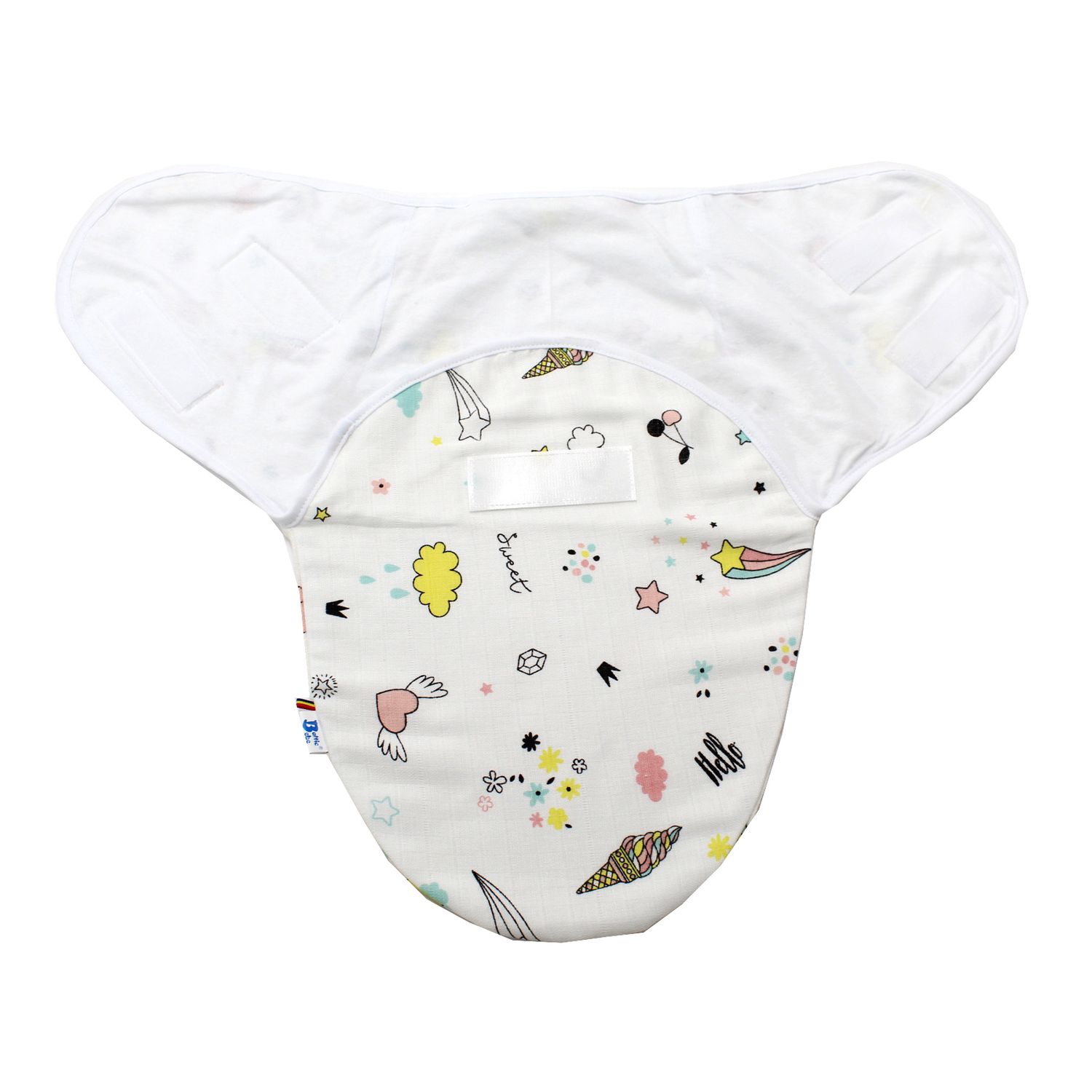 Sistem Infasare Balticbebe Bumbac, Alb, Inghetata - 3-6 luni fotografia produsului View 3 L