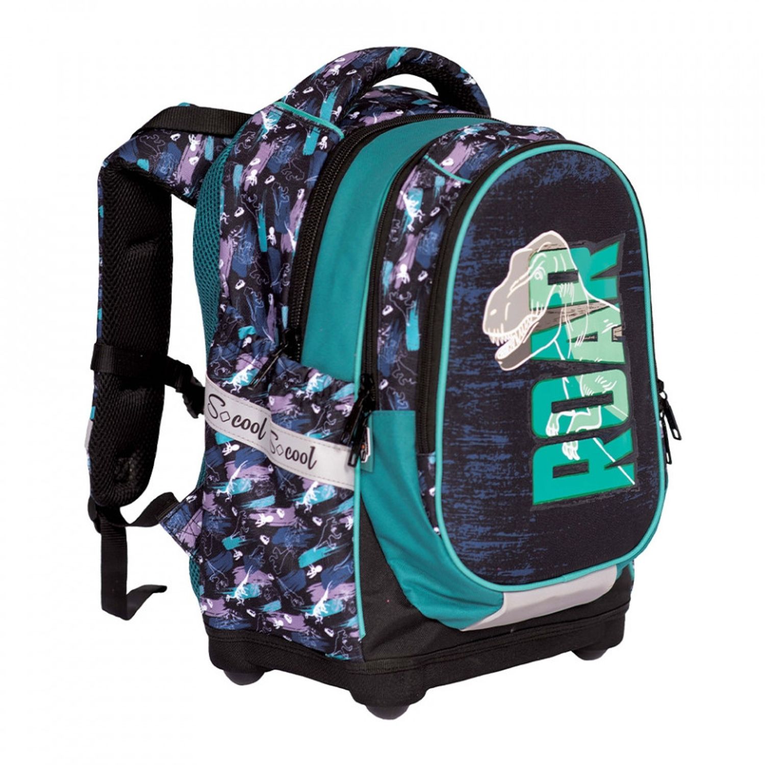 Ghiozdan anatomic compartiment laptop, DINO, 42x34x22 cm - S-COOL fotografia produsului