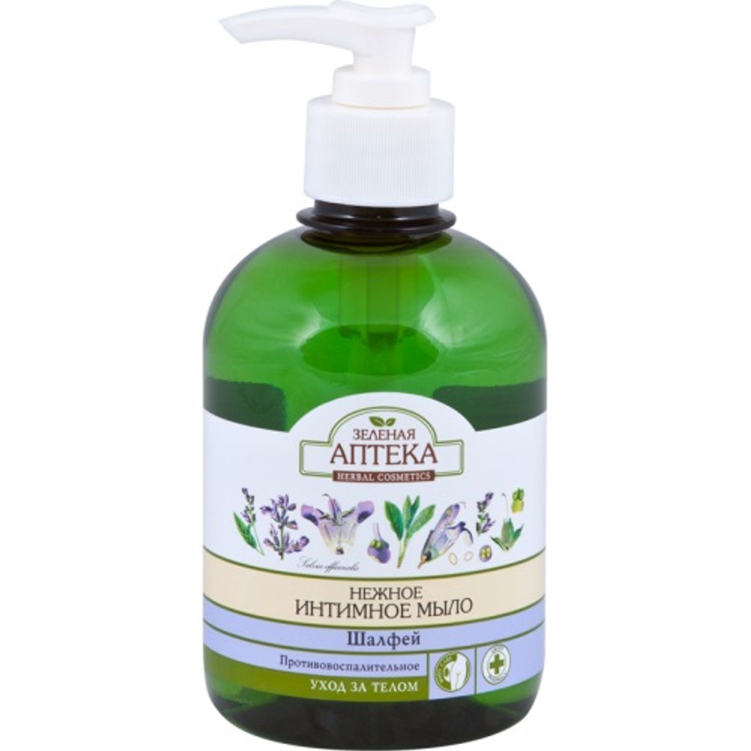 Gel intim cu extract de salvie, ZELENAYA APTEKA, 370 ml fotografia produsului