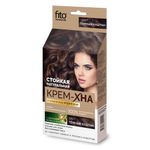 Vopsea-crema vegetala efect de laminare henna castaniu inchis, 50 ml, Fito Cosmetic fotografia produsului