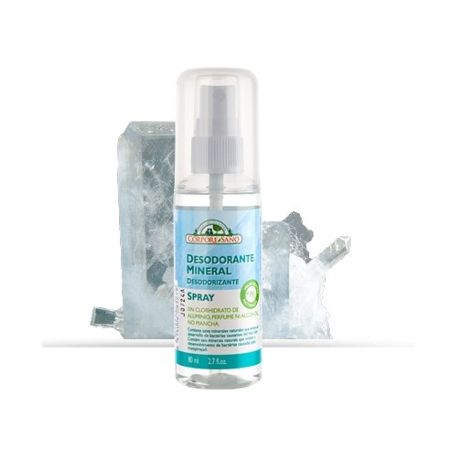 Deodorant spray Corpore Sano mineral cu alaun, 80 ml fotografia produsului