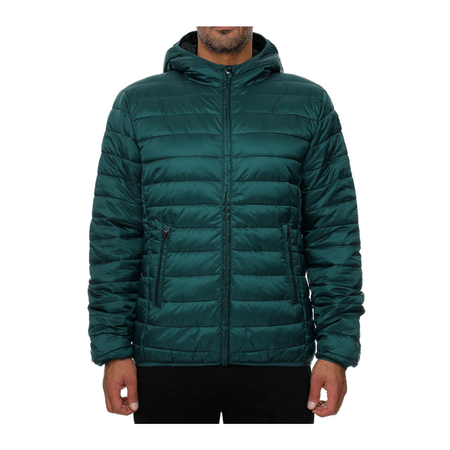 Jacheta cu aspect matlasat, Kappa, Logo Astro, Verde padure, XL fotografia produsului