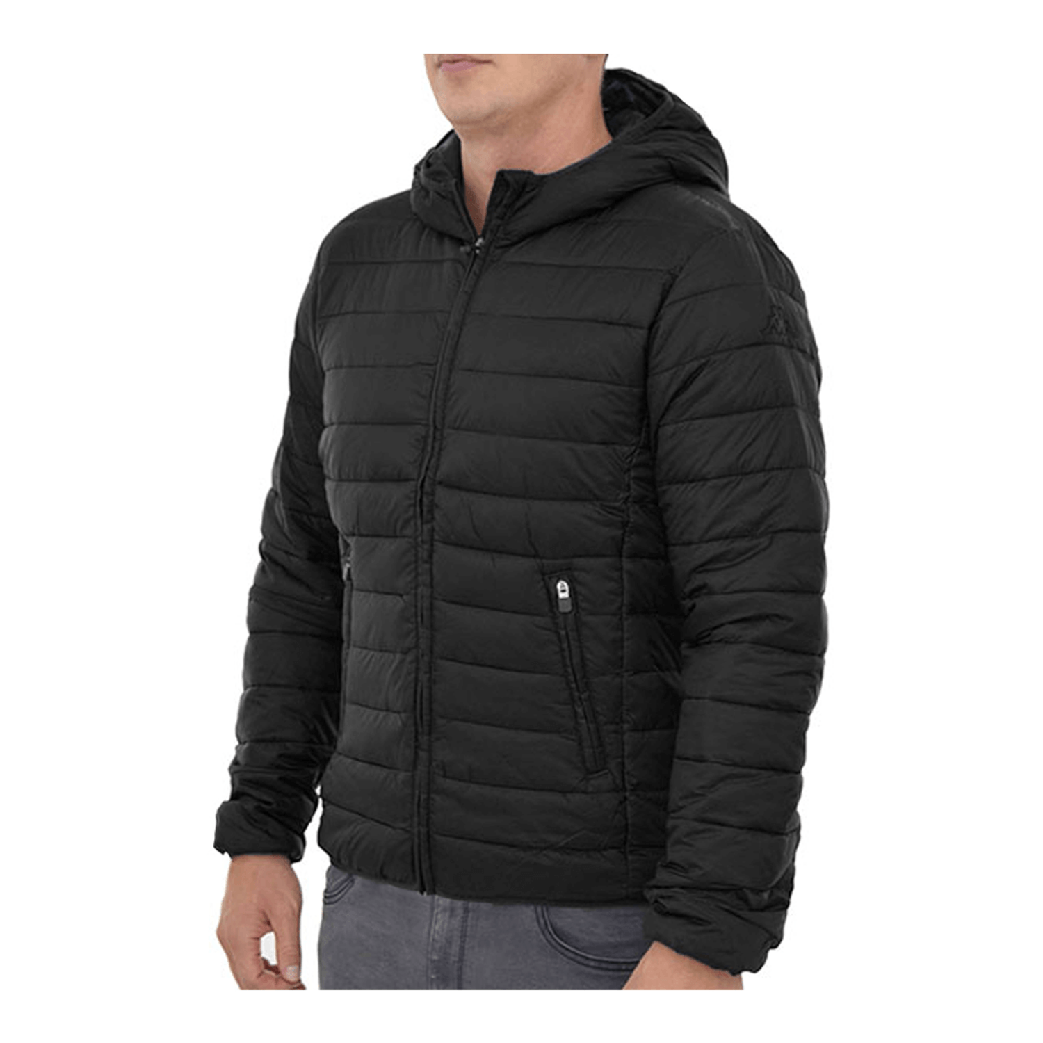Jacheta cu aspect matlasat, Kappa, Logo Astro, Negru, S fotografia produsului View 5 L