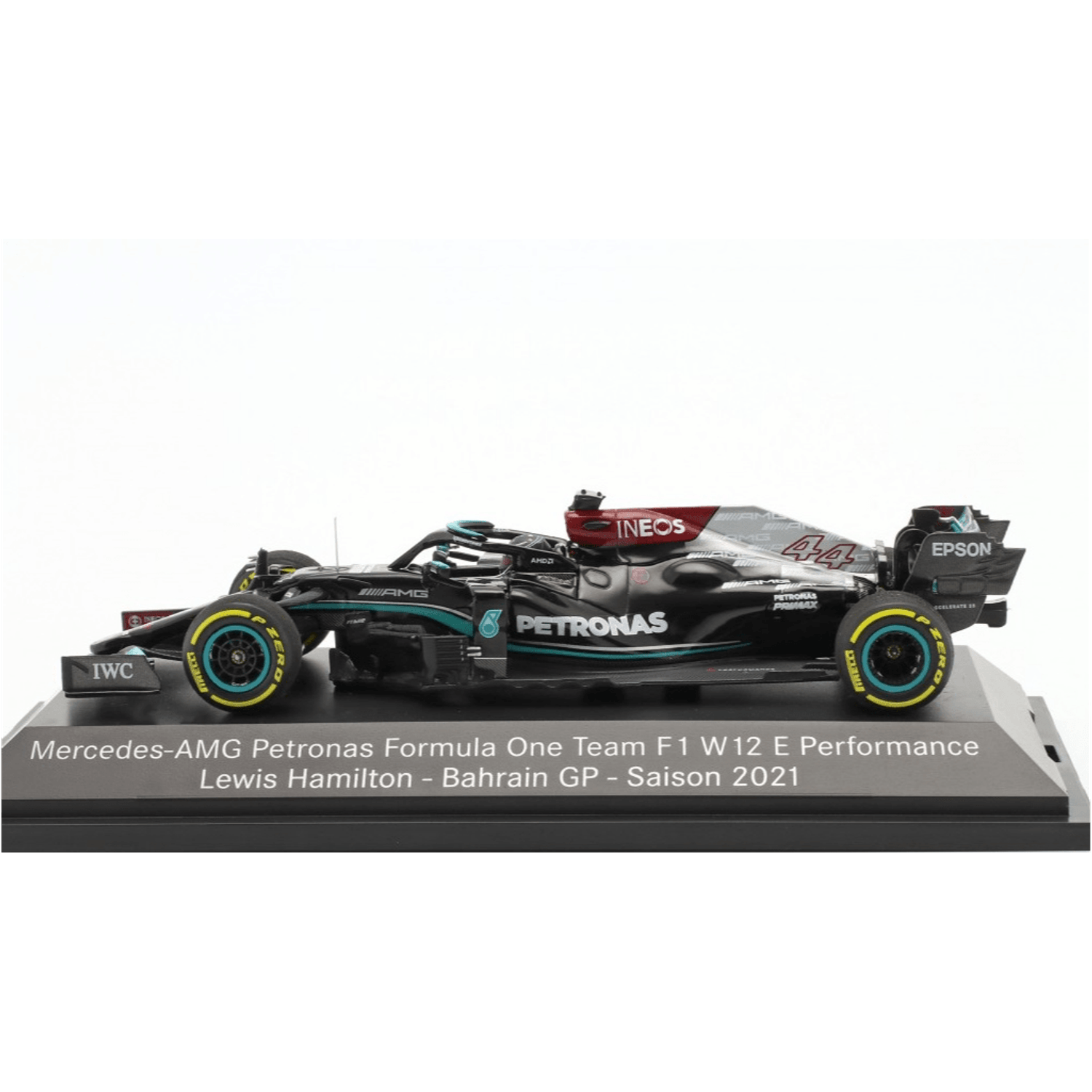 Macheta Mercedes-AMG Petronas Formula 1 2021, Lewis Hamilton, Multicolor, 1:43 fotografia produsului View 3 L