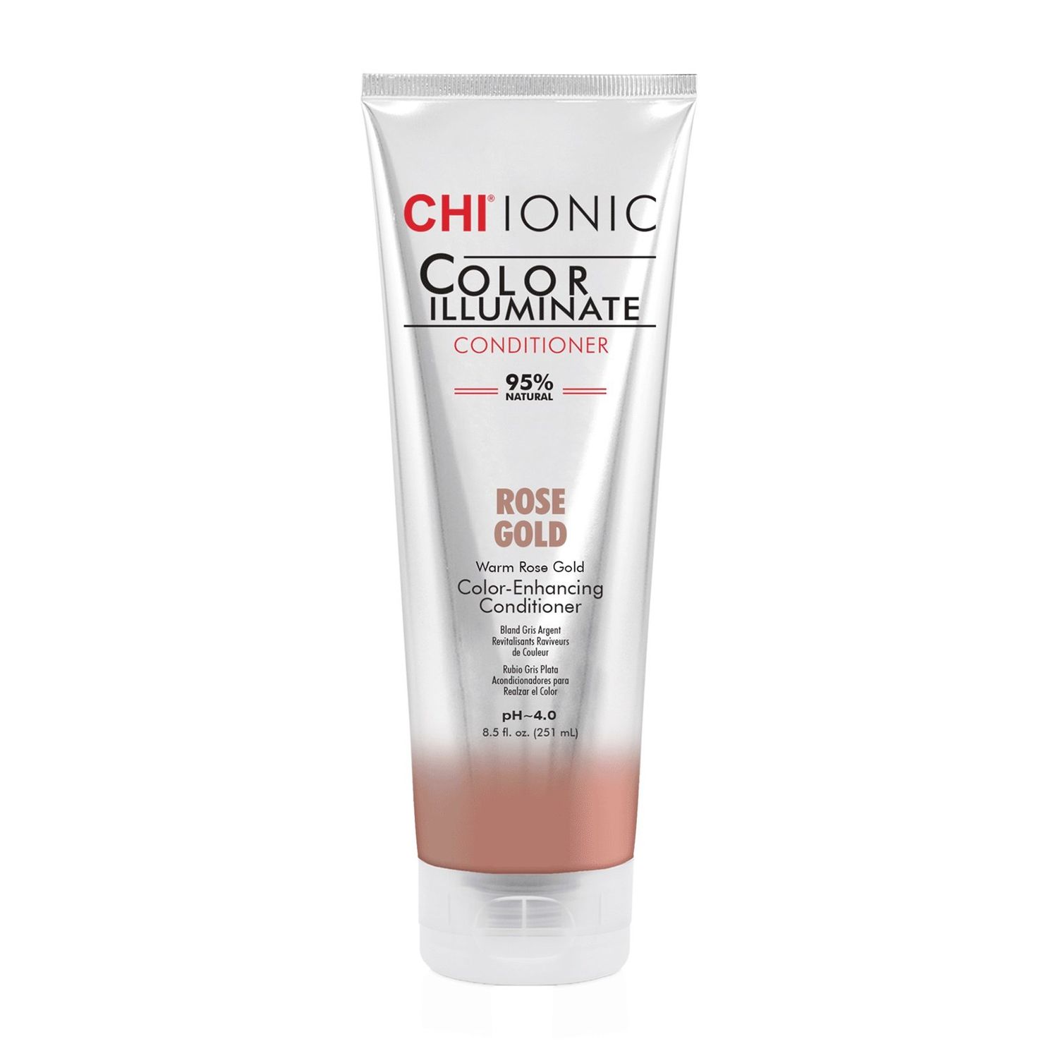 CHI Balsam nuantator Chi Ionic Color Illuminate Rose Gold, 251 ml fotografia produsului