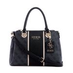 Geanta satchel cu 3 compartimente Guess, Model Cathleen, Negru fotografia produsului
