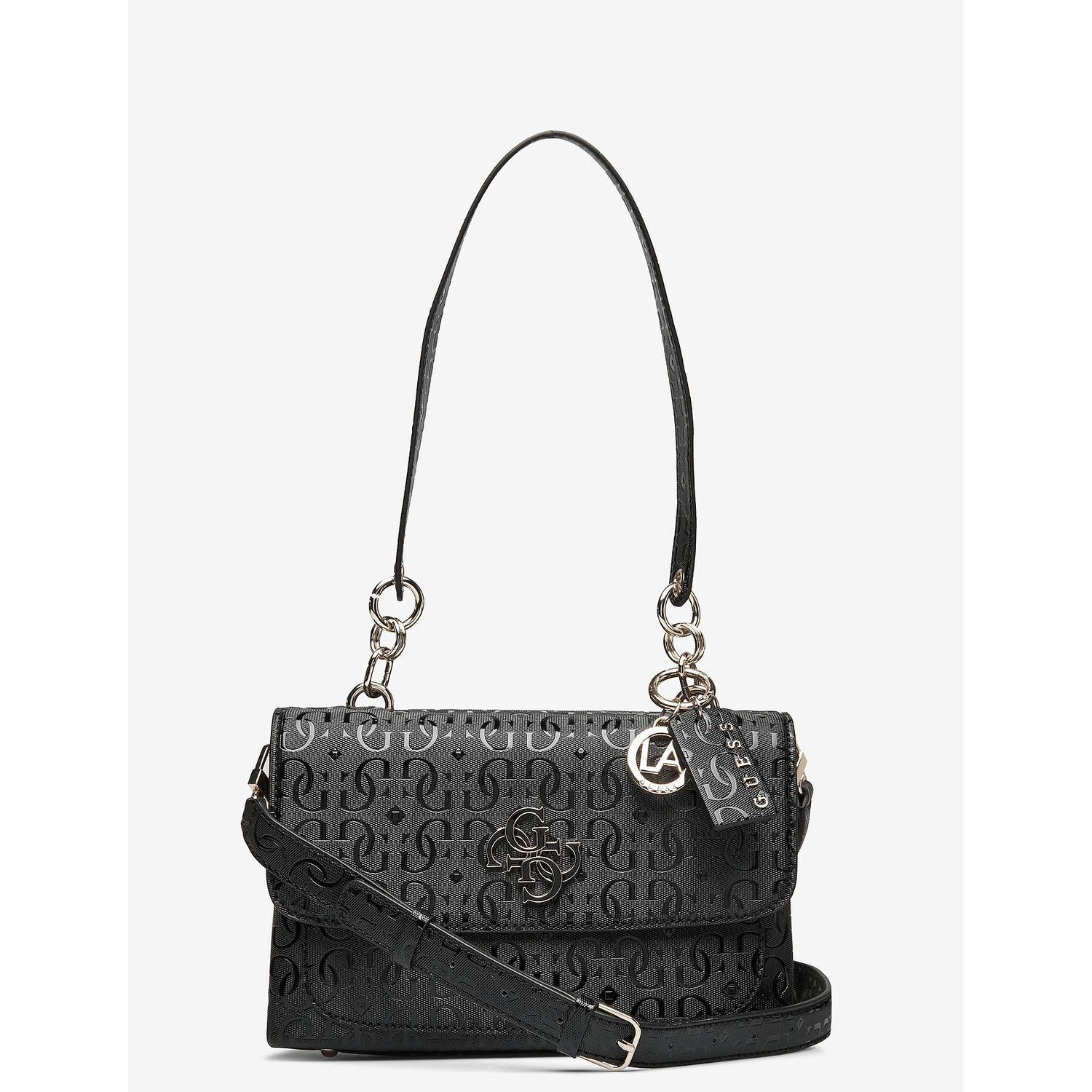 Geanta de umar Guess, Model Chic Shine, Negru fotografia produsului