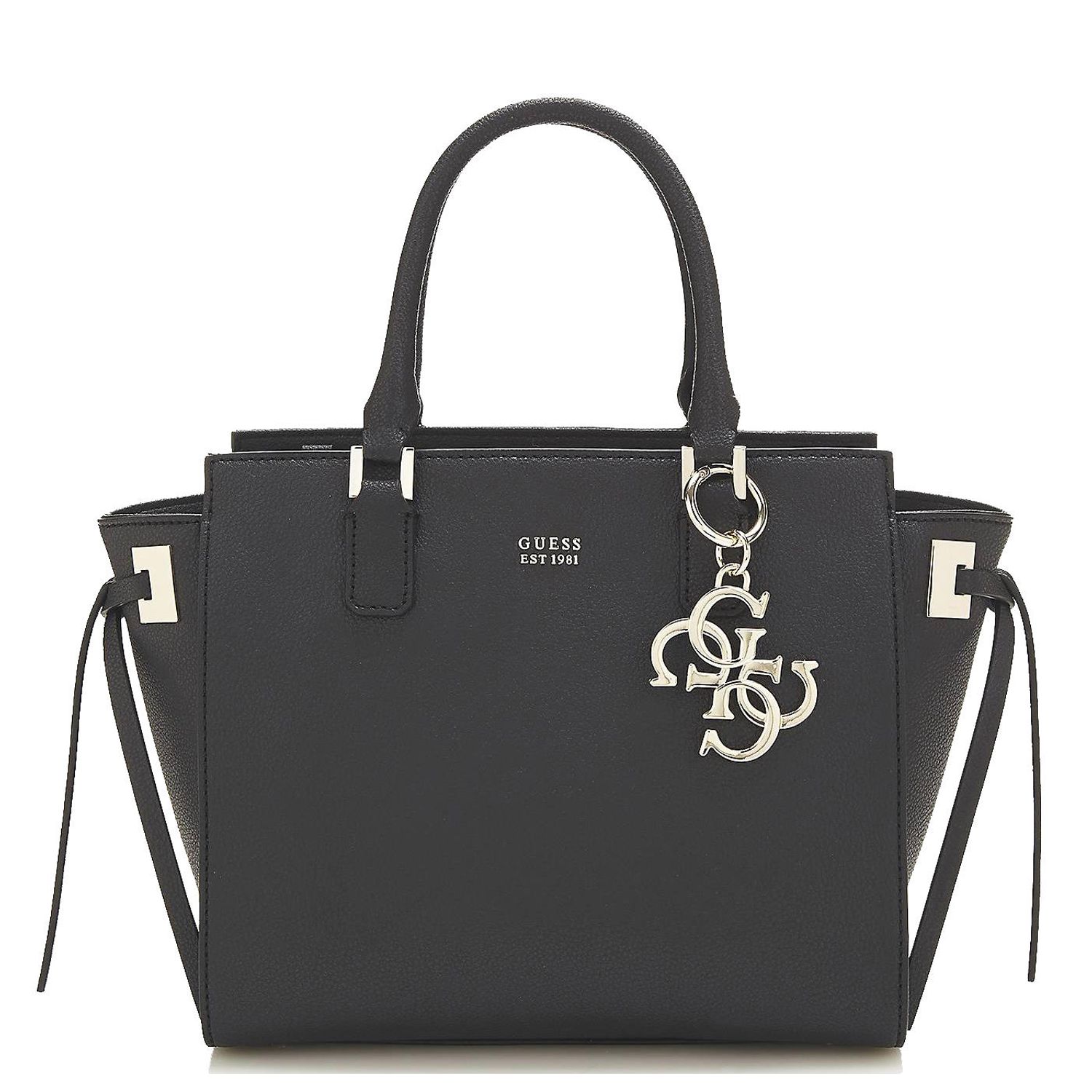 Geanta satchel Guess, Model Digital, Negru fotografia produsului