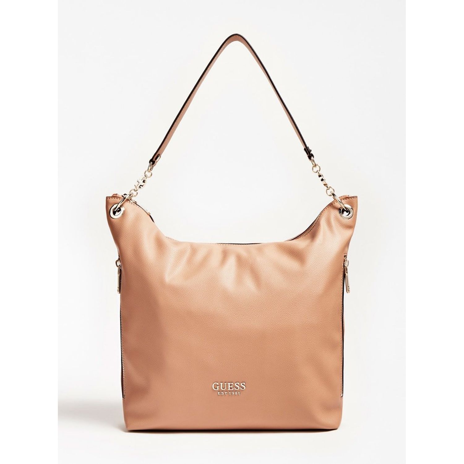 Guess Geanta mare de umar, Model G Chain, Crem fotografia produsului