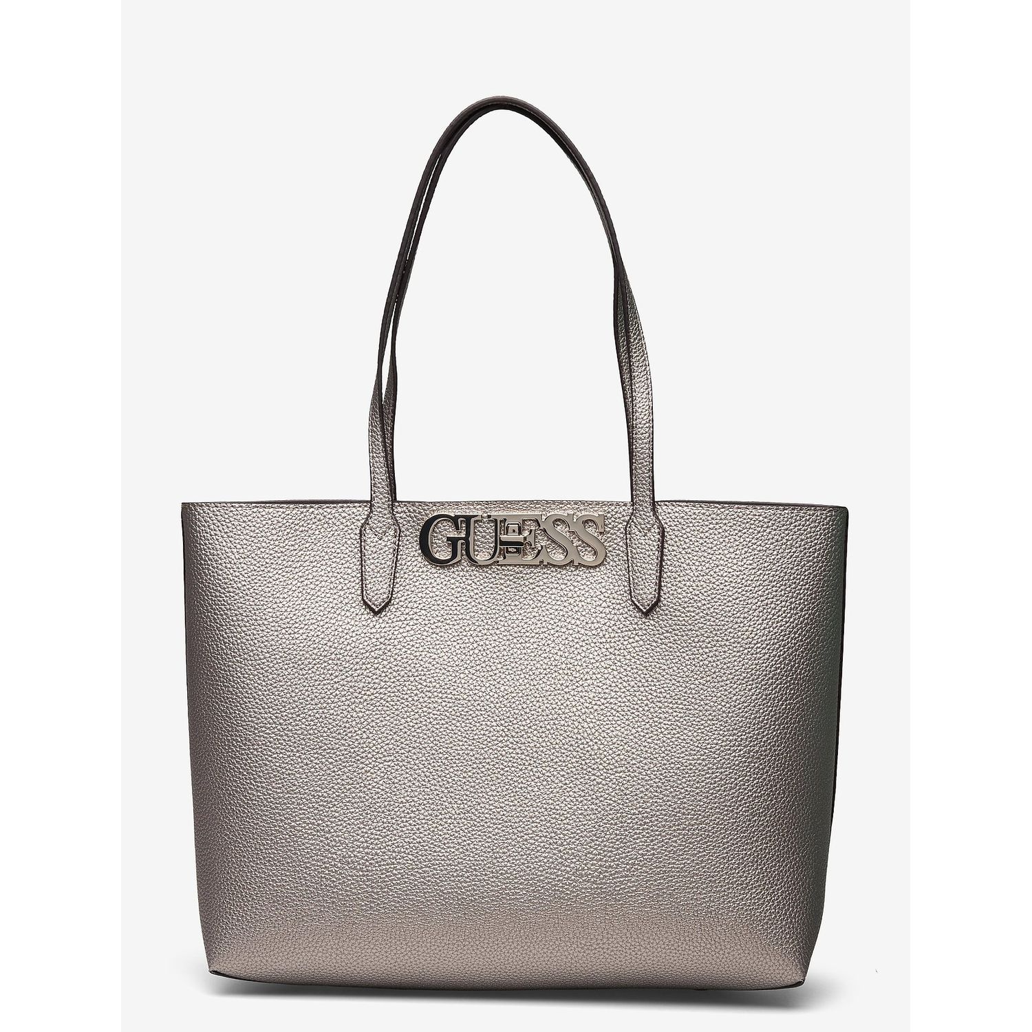 Geanta de umar Guess, Model Uptown Chic, Argintiu fotografia produsului