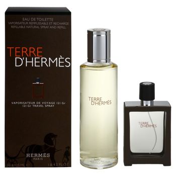 Terre d`Hermes, Barbati, Set: Apa de toaleta 125 ml refill, Apa de toaleta 30 ml