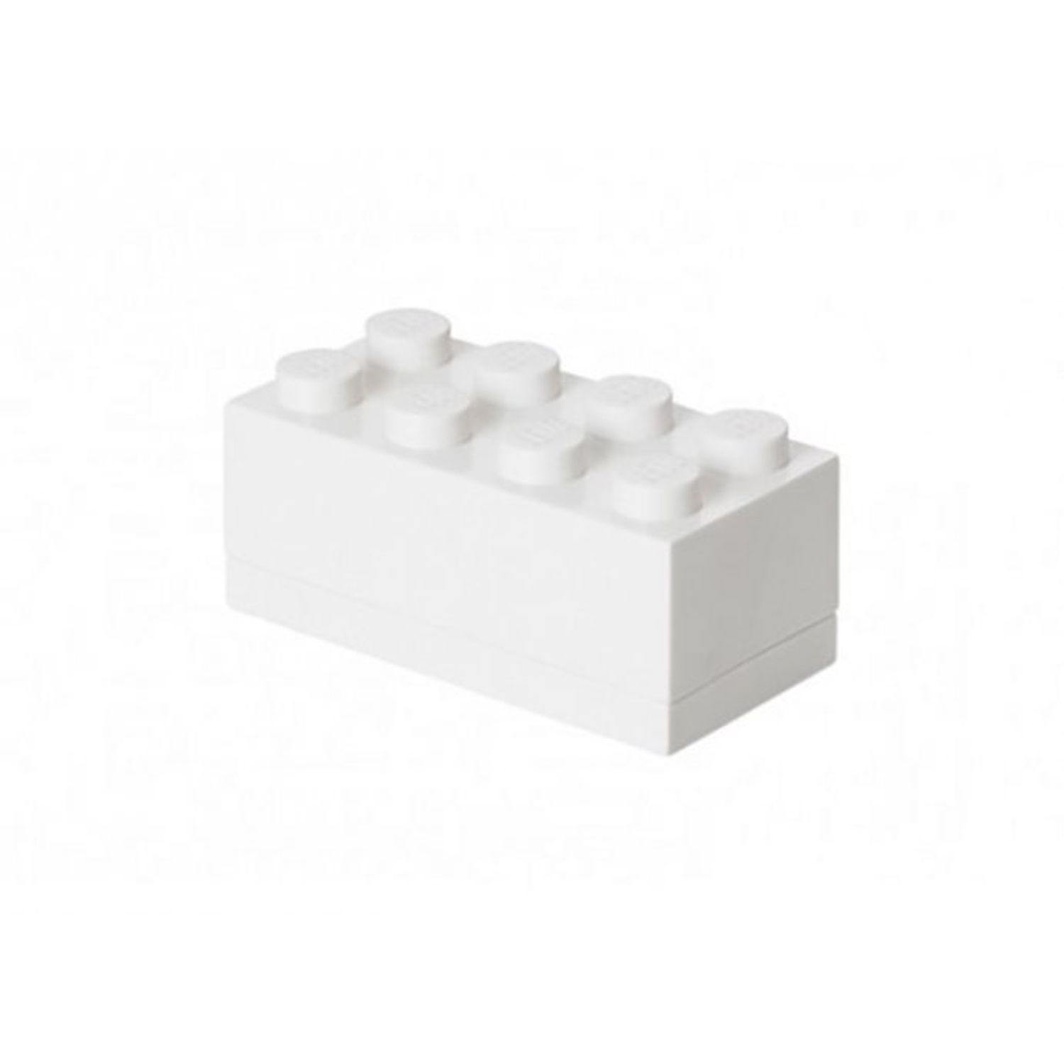 Lego Mini cutie depozitare LEGO 2x4 alb fotografia produsului