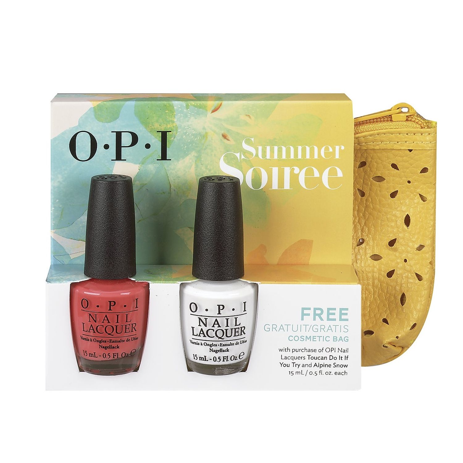 Set OPI Nail Lacquer Summer Soiree, 2x15 ml fotografia produsului
