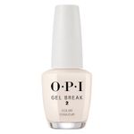 Lac de unghii OPI Gel Break Barely Beige Treatment System, 15 ml fotografia produsului