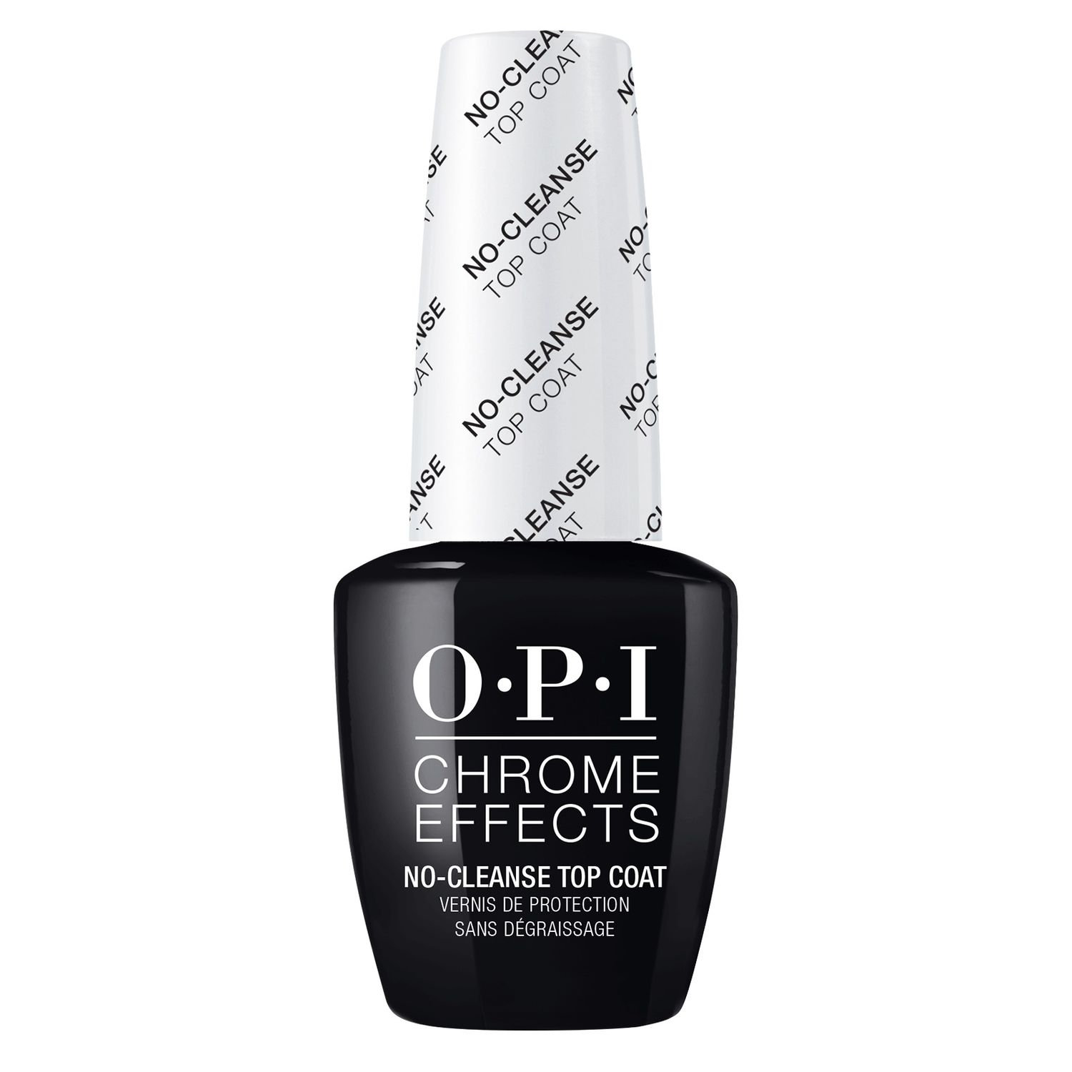 Top coat pentru lac semipermanent OPI Chrome Effects No-Cleanse, 15 ml fotografia produsului