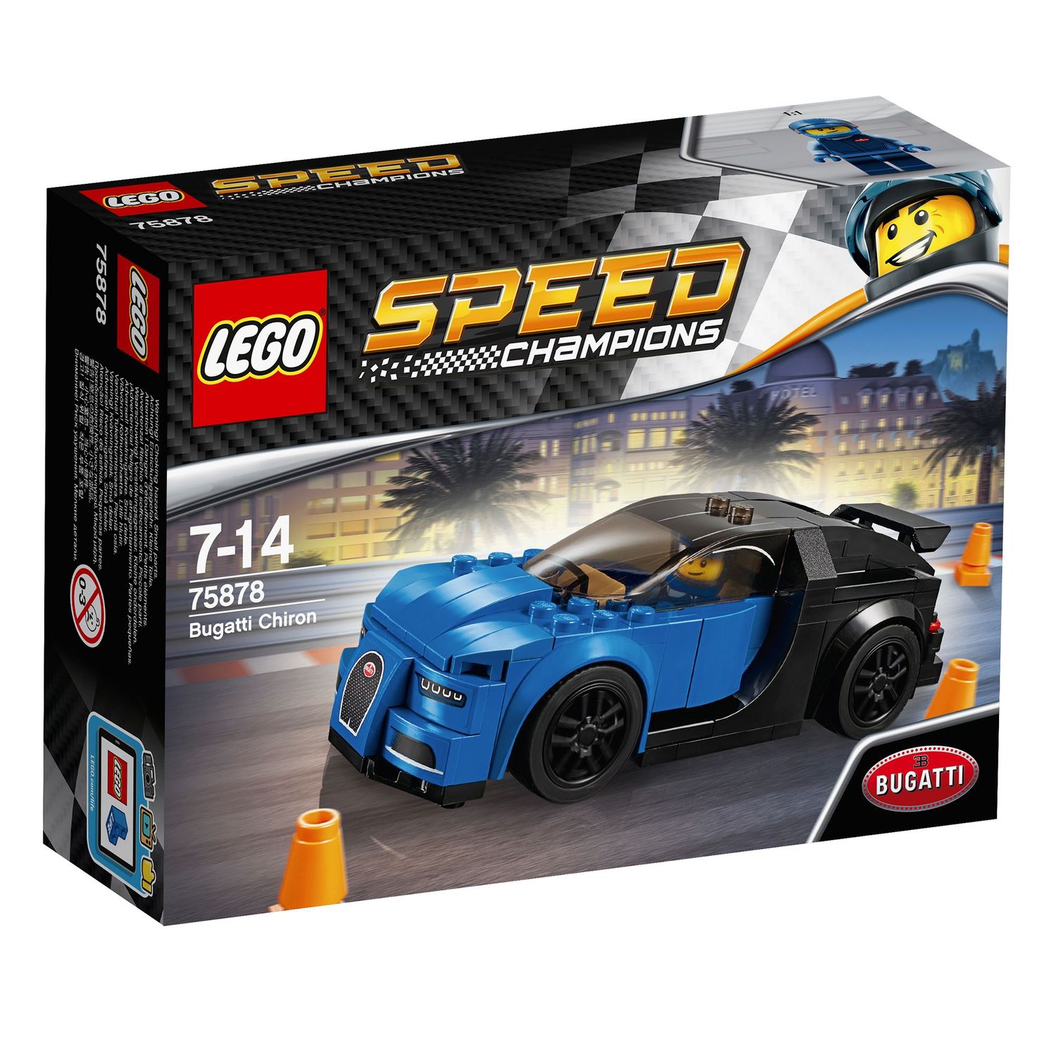Lego LEGO SPEED CHAMPIONS, Bugatti Chiron 75878, 7-14 ani fotografia produsului