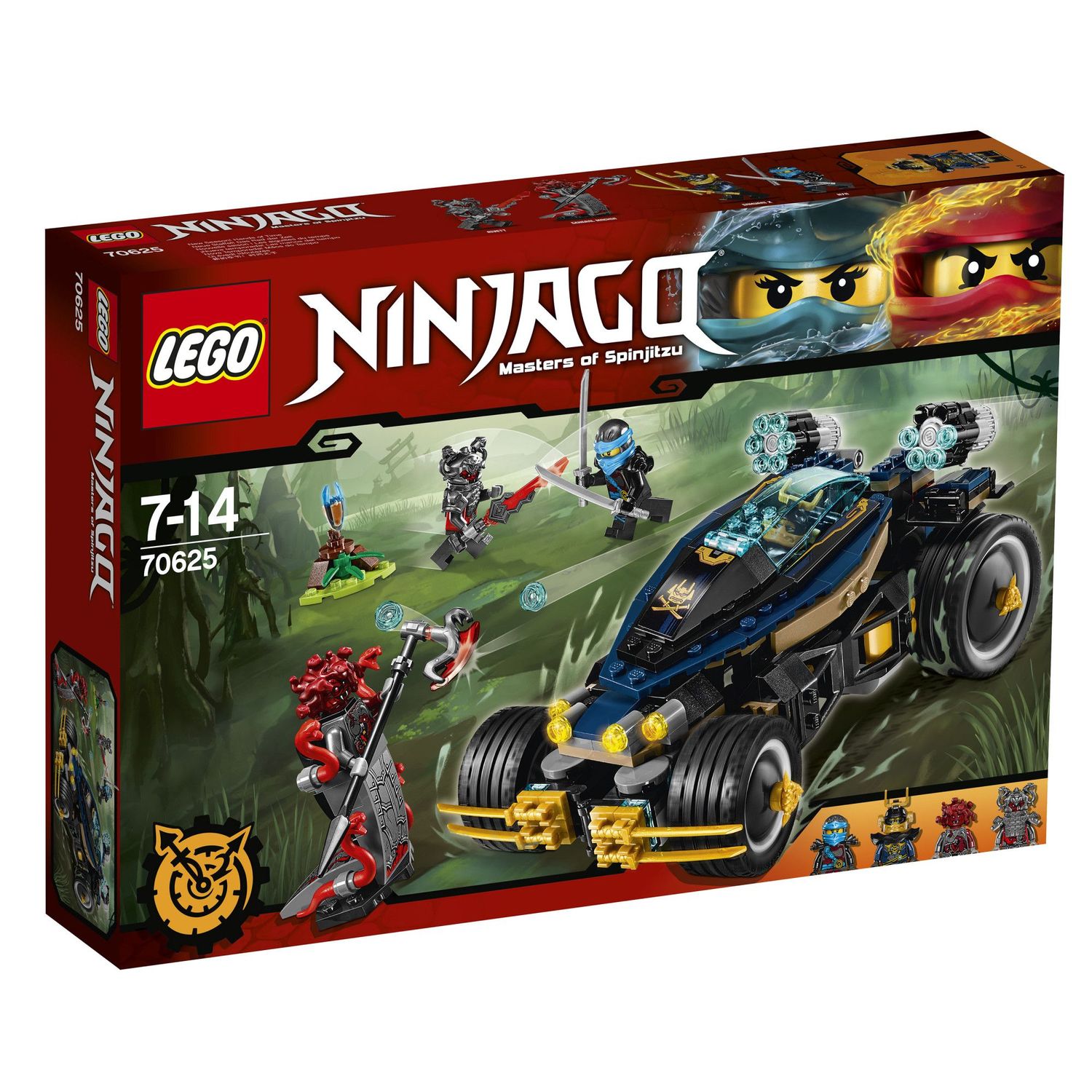 Lego LEGO NINJAGO, Vehiculul Samurai VXL 70625, 7-14 ani fotografia produsului