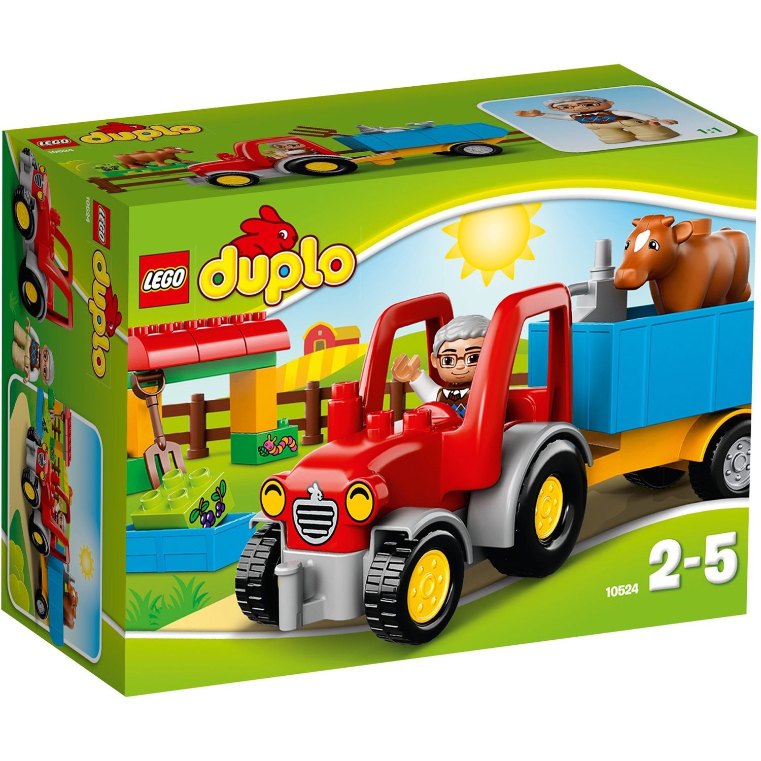 Lego LEGO DUPLO, Tractor de ferma 10524, 2-5 ani fotografia produsului