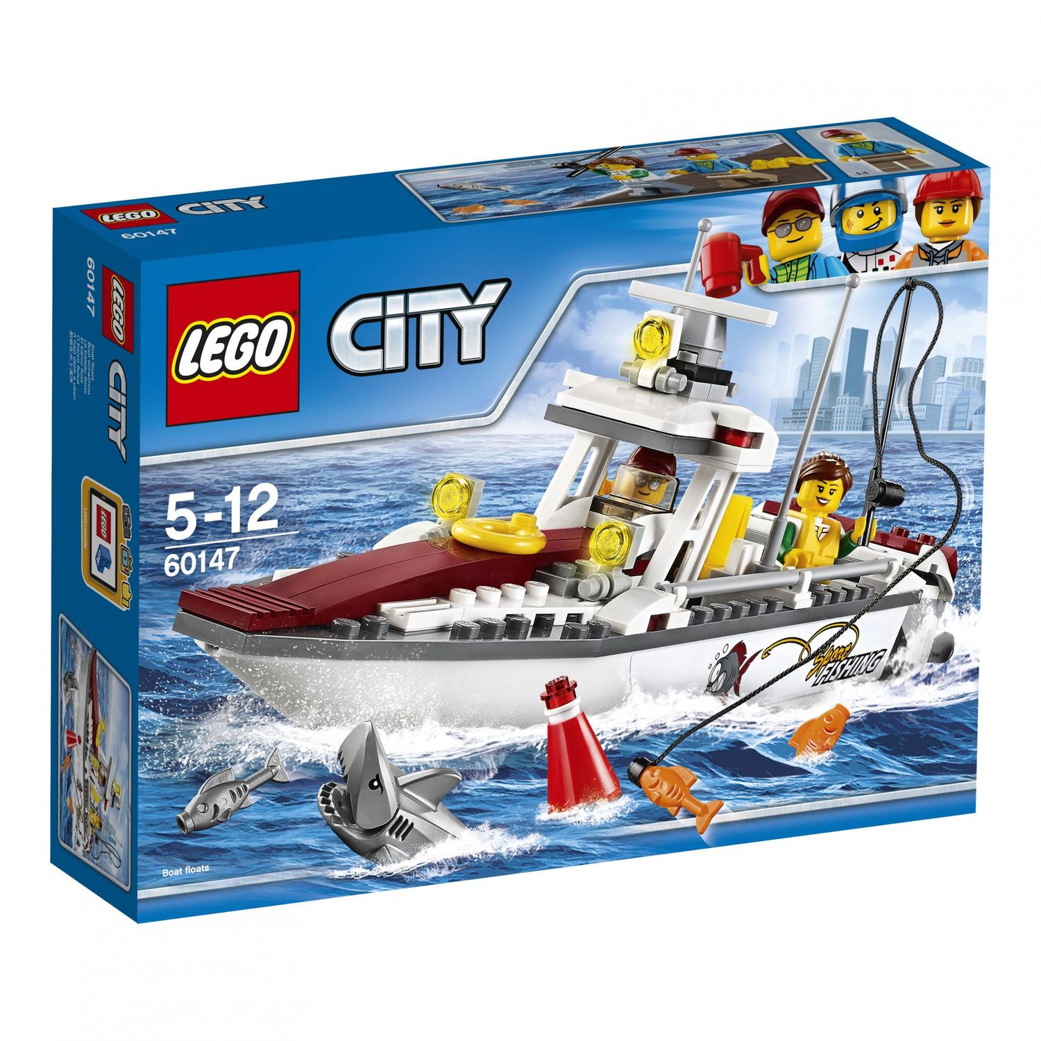 Lego LEGO CITY, Barca de pescuit 60147, 5012 ani fotografia produsului