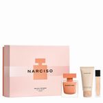 Narciso Rodriguez Ambree, Femei, Set: Apa de parfum 90 ml, Apa de parfum 10 ml, Lotiune de corp 50 ml fotografia produsului