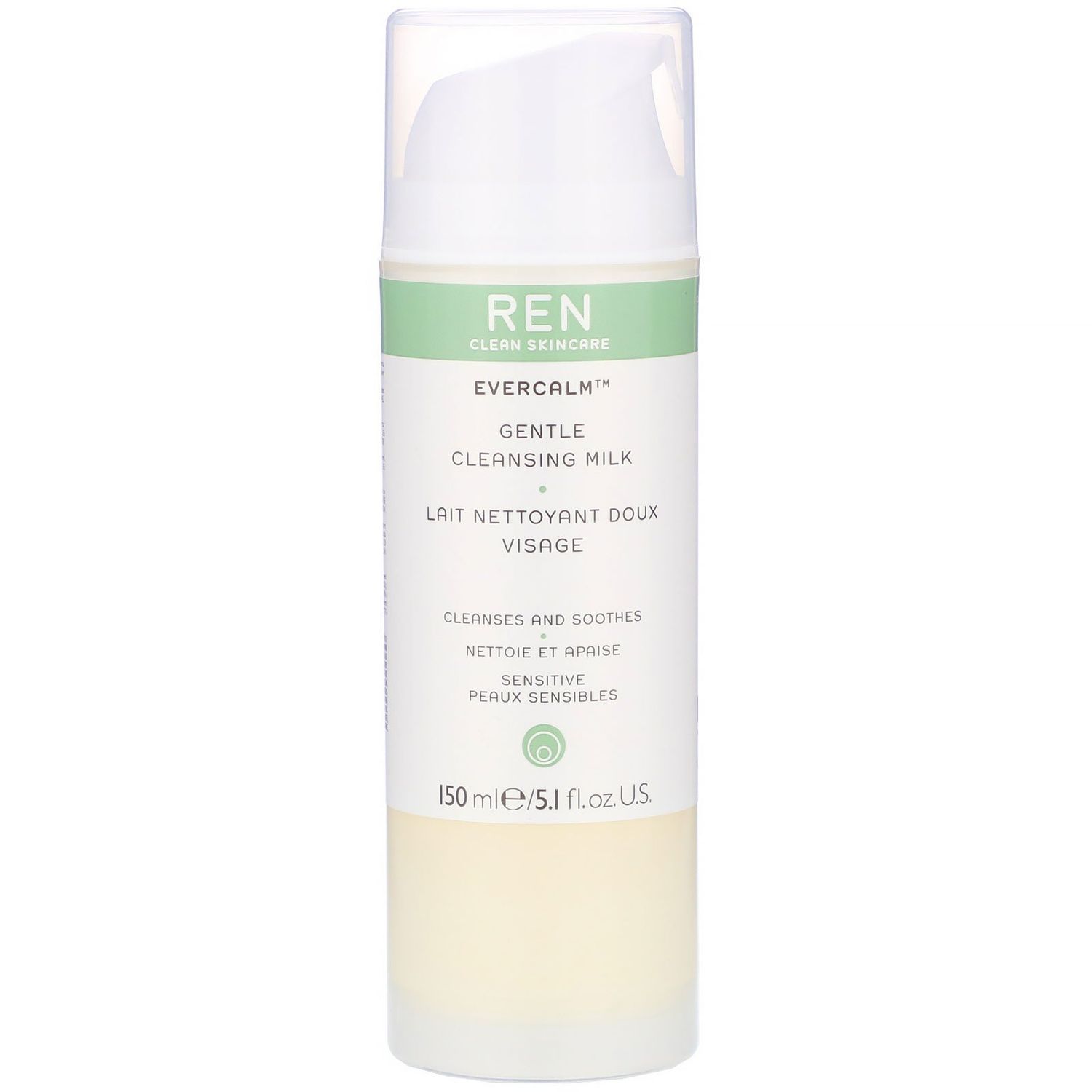 Ren Evercalm Gentle Cleansing Milk, Lapte demachiant, 150 ml fotografia produsului