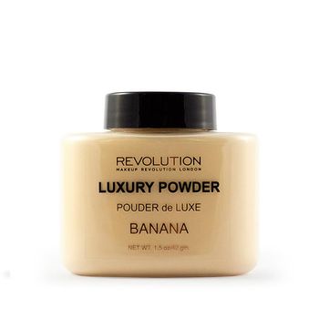 Makeup Revolution Banana Powder, Femei, Pudra translucida, Luxury Banana, 32 g