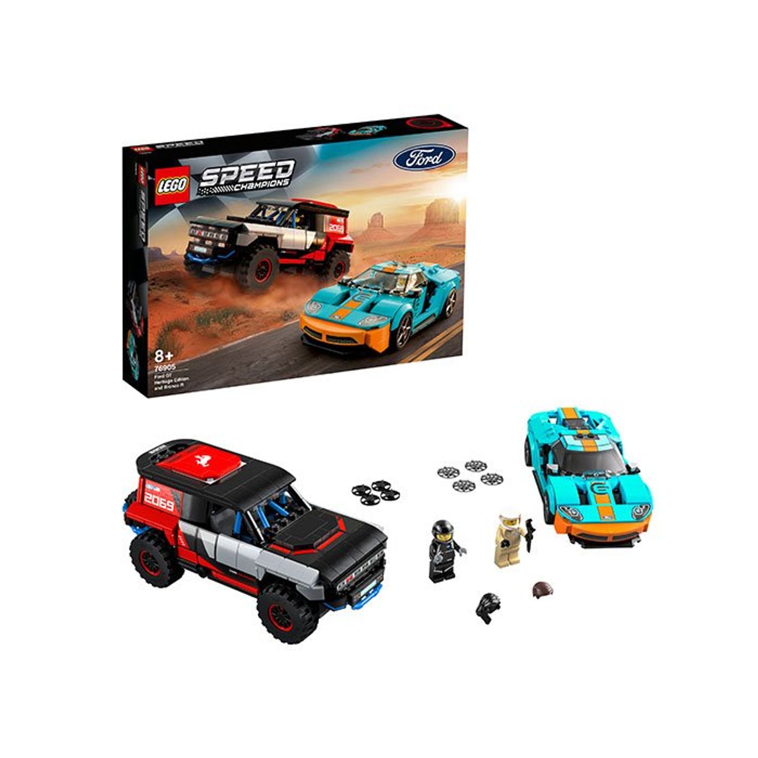 Lego Ford GT Heritage Edition si Bronco R, 8+ ani fotografia produsului