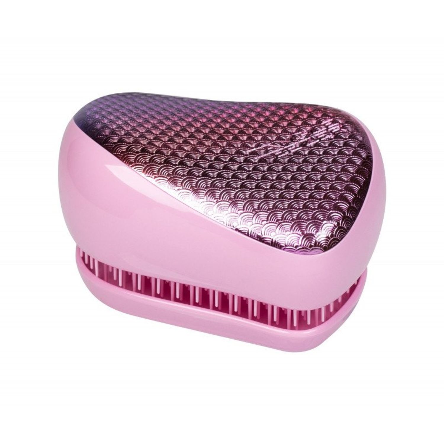 Perie pentru par Tangle Teezer Compact Styler Smooth & Shine Mermaid Texture Pink Peach fotografia produsului