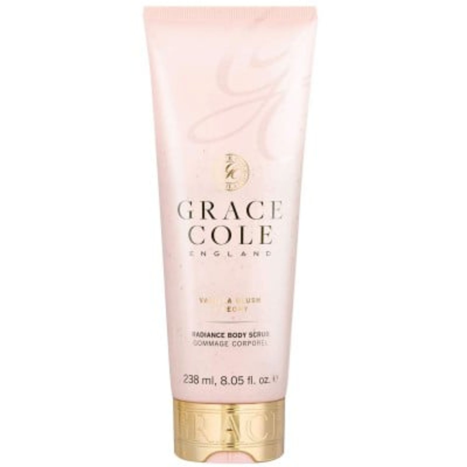 Grace Cole Vanilla Blush and Peony, Scrub de corp, 238 ml fotografia produsului