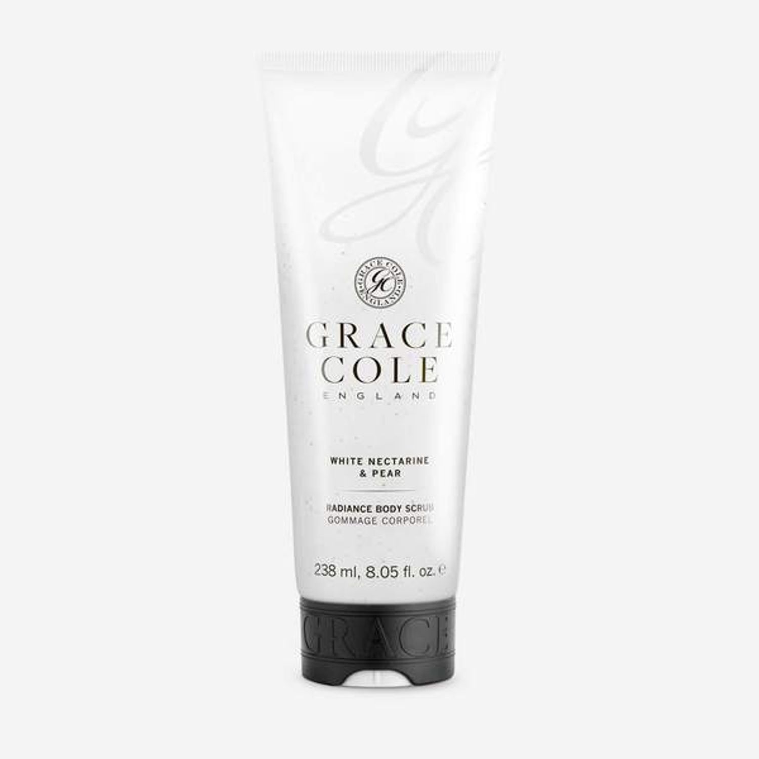 Grace Cole White Nectarine and Pear, Scrub de corp, 238 ml fotografia produsului